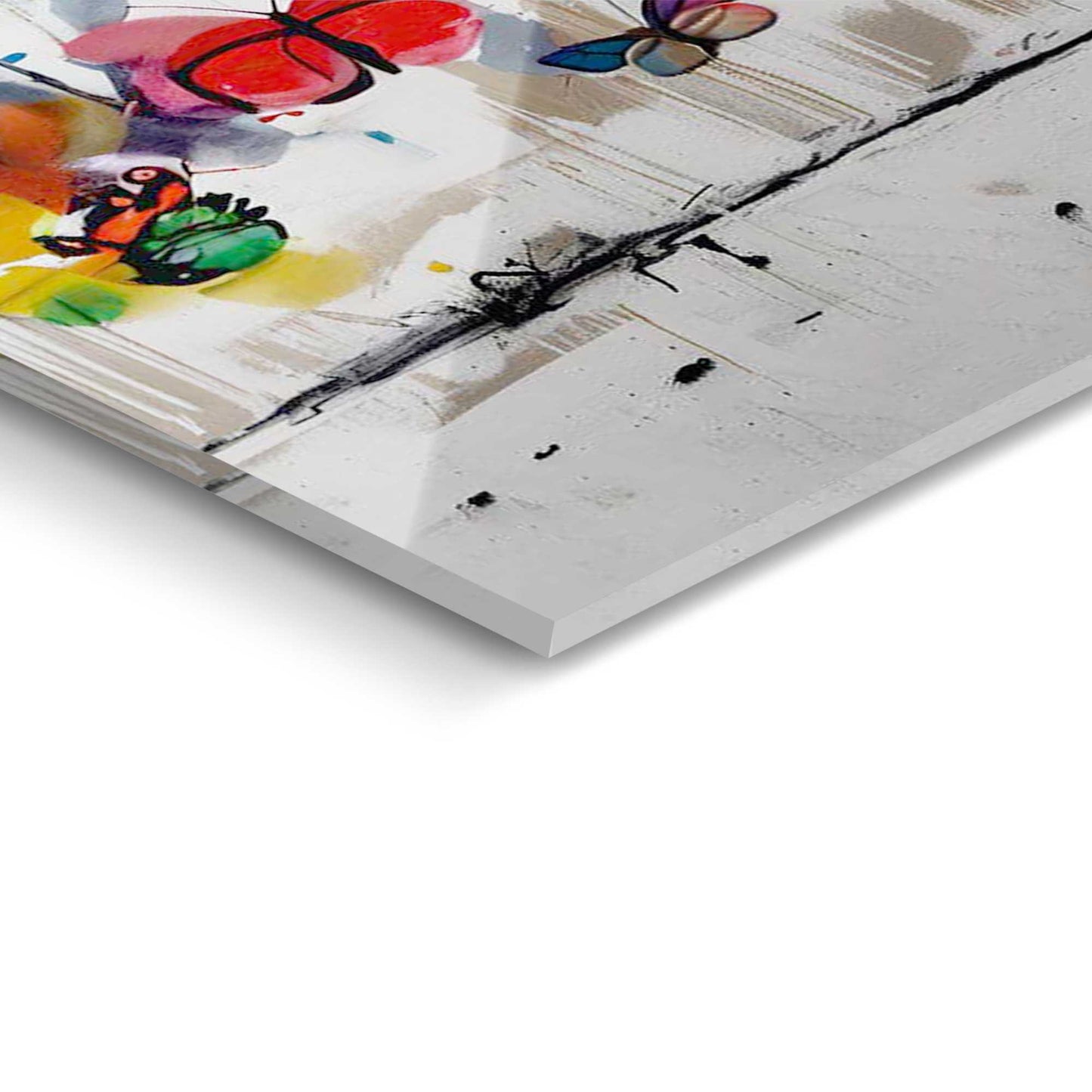 Plexiglass Spray of Butterflies 70x100