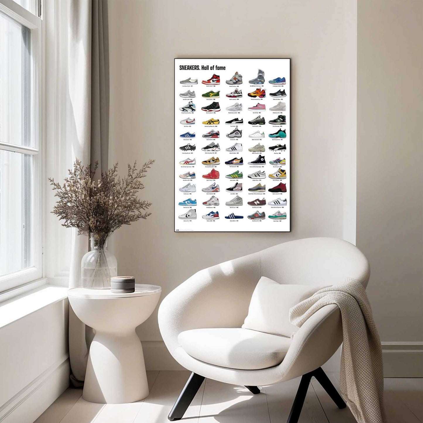 Wall Art Panel Sneakers - Hall of Fame 90x60