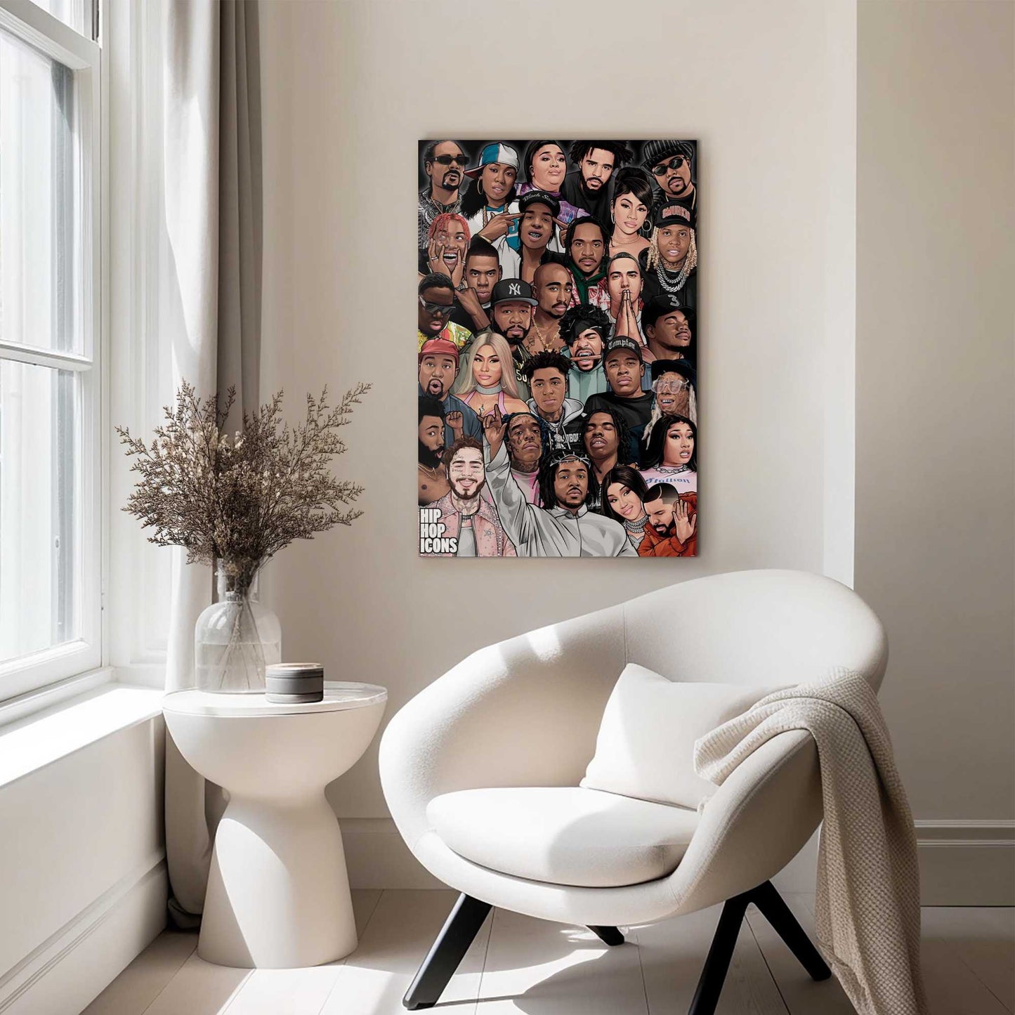 Wall Art Panel Hip Hop Icons 90x60