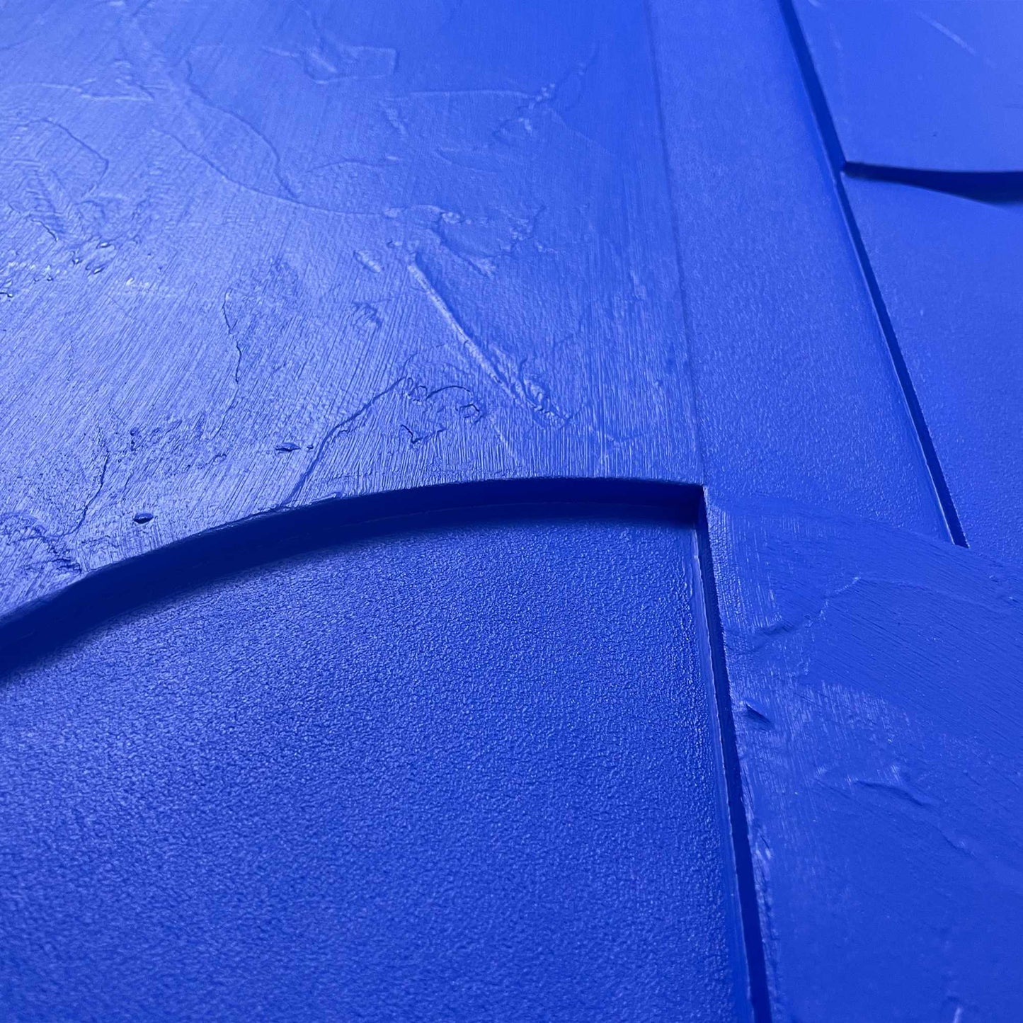 Handmade Art Round Shapes - cobalt 70x50