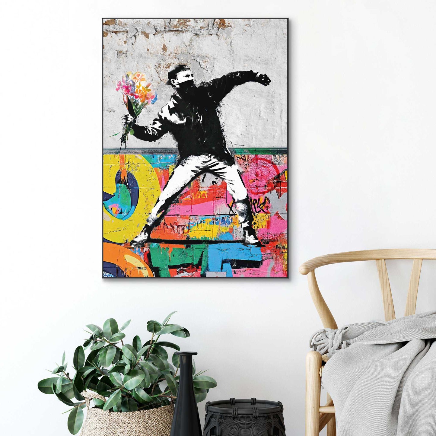 Framed Poster Flower bomber 70x50