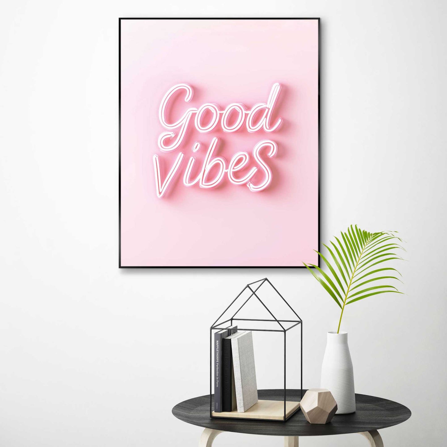 Framed Poster Good Vibes Only 50x40
