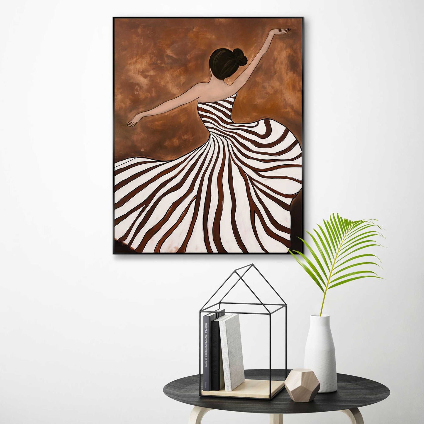Framed Poster Curling Dress 50x40