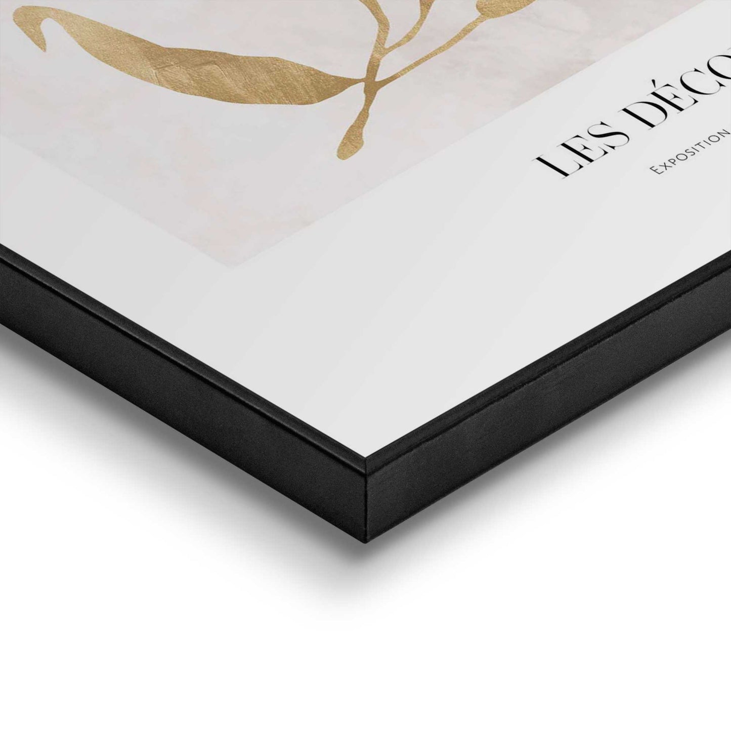Framed Poster Stylish Leaf 50x40