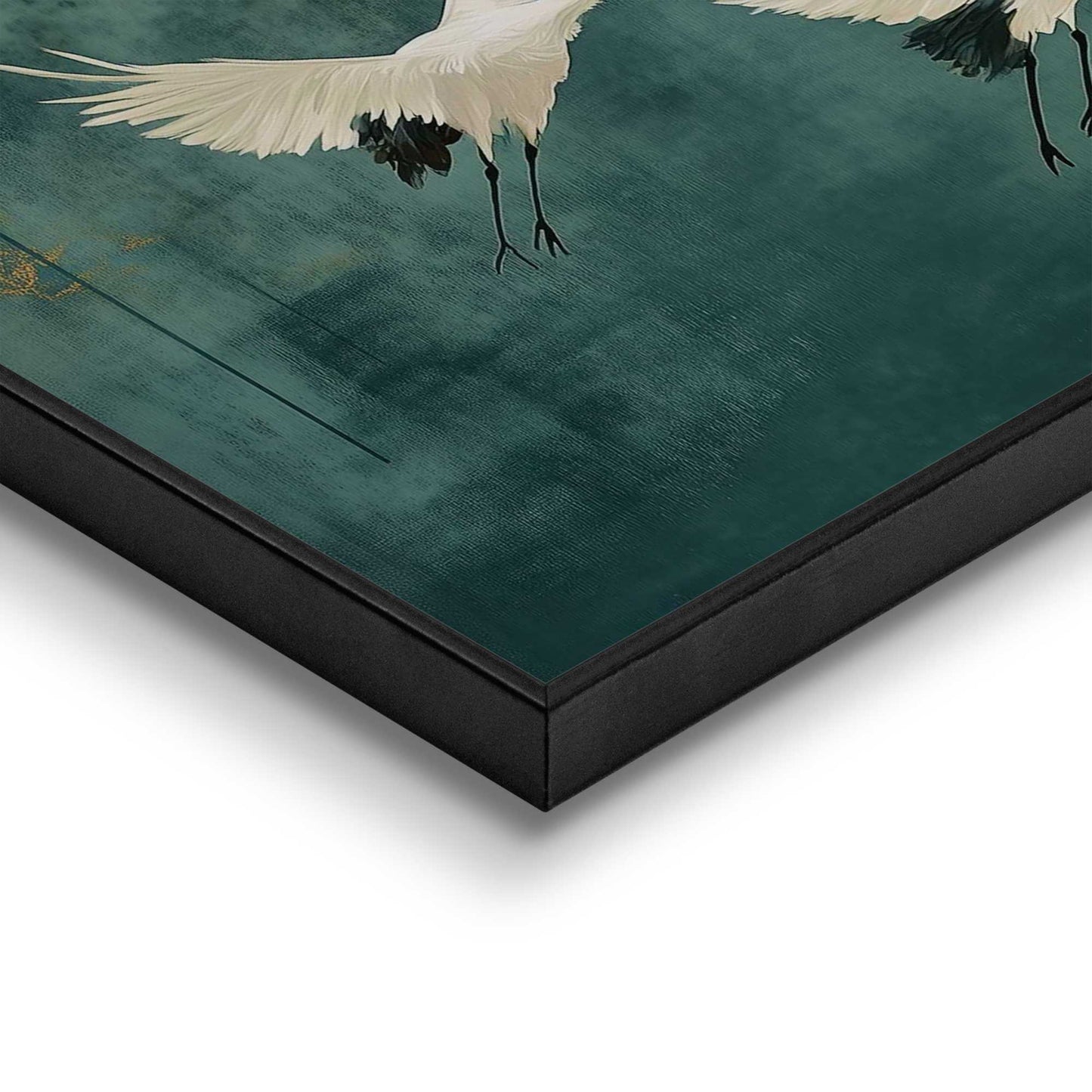 Framed Poster Evening Cranes 50x40