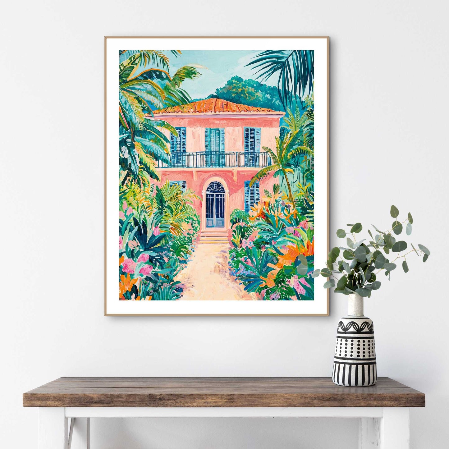 Framed Poster Holiday House 50x40