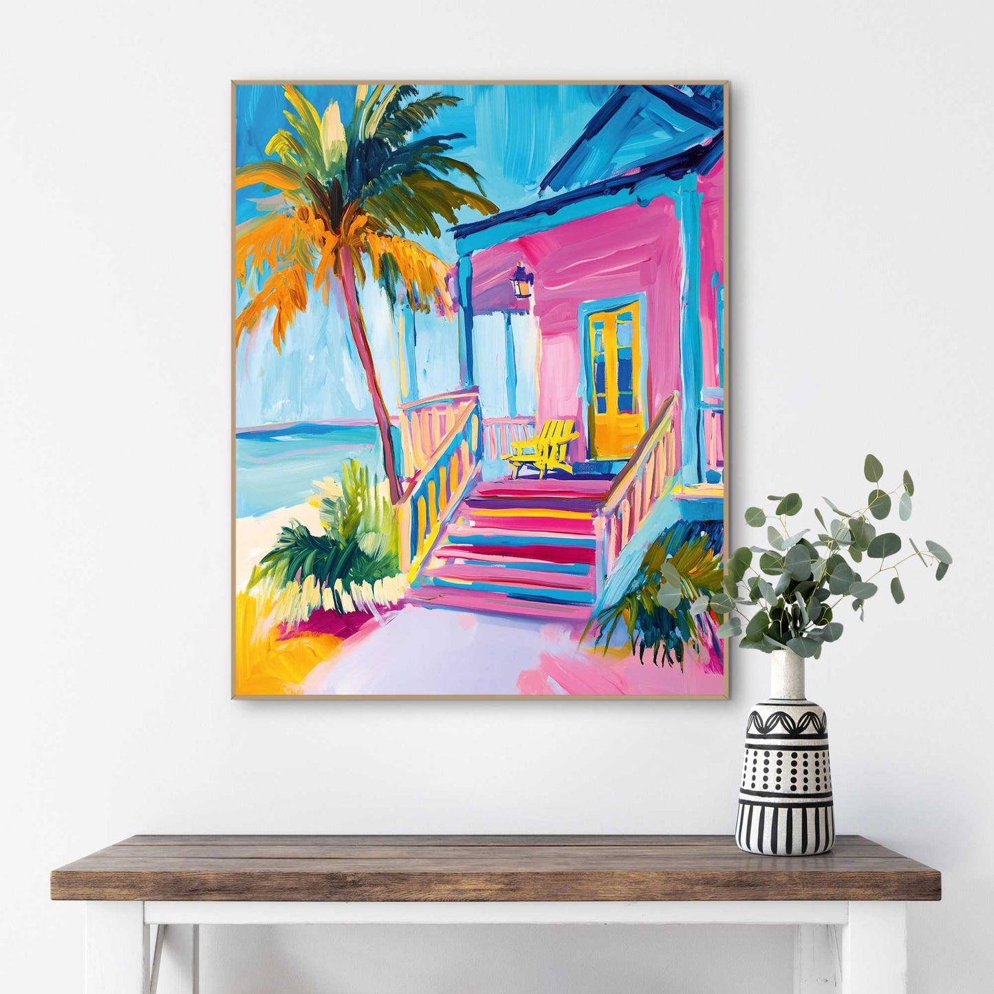 Framed Poster Beach Fantasy 50x40