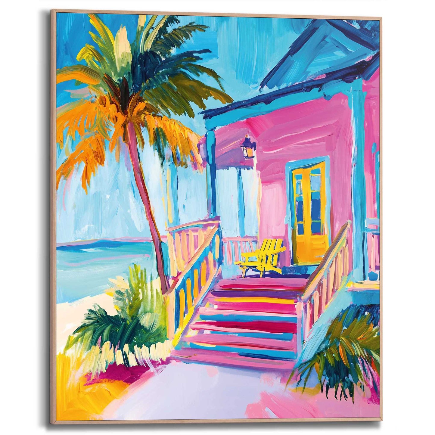 Framed Poster Beach Fantasy 50x40