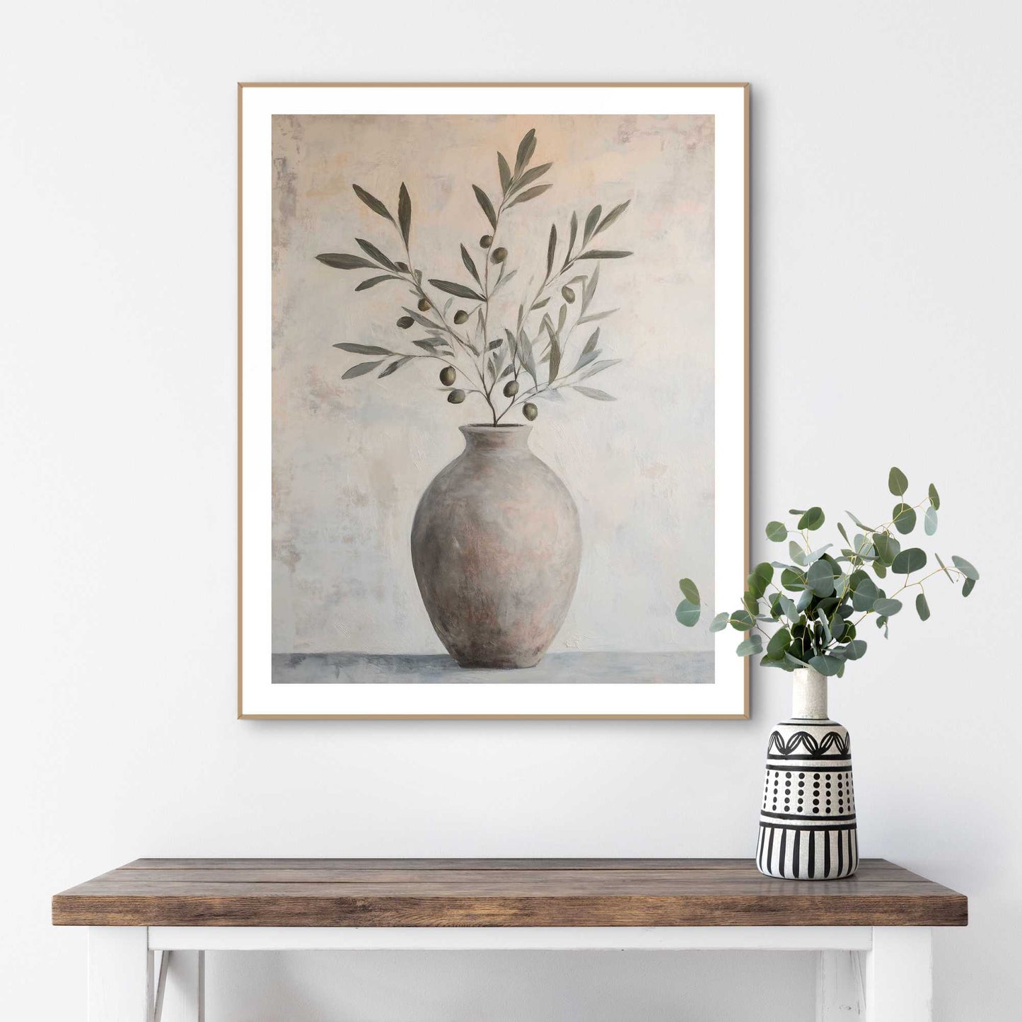 Framed Poster Olive Vase 50x40