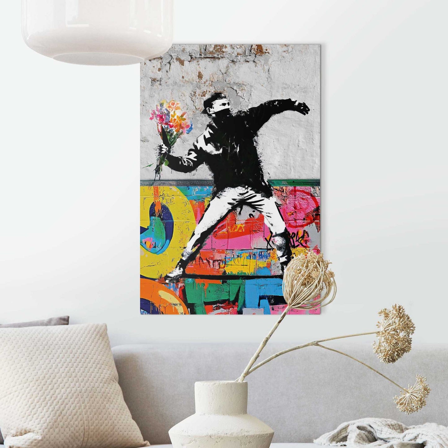 Wall Art Panel Flower bomber 90x60