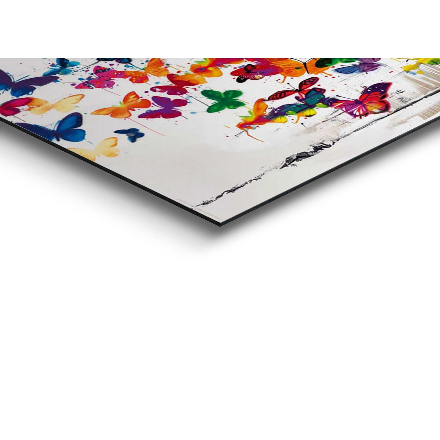 Wall Art Panel Spray of Butterflies 30x90