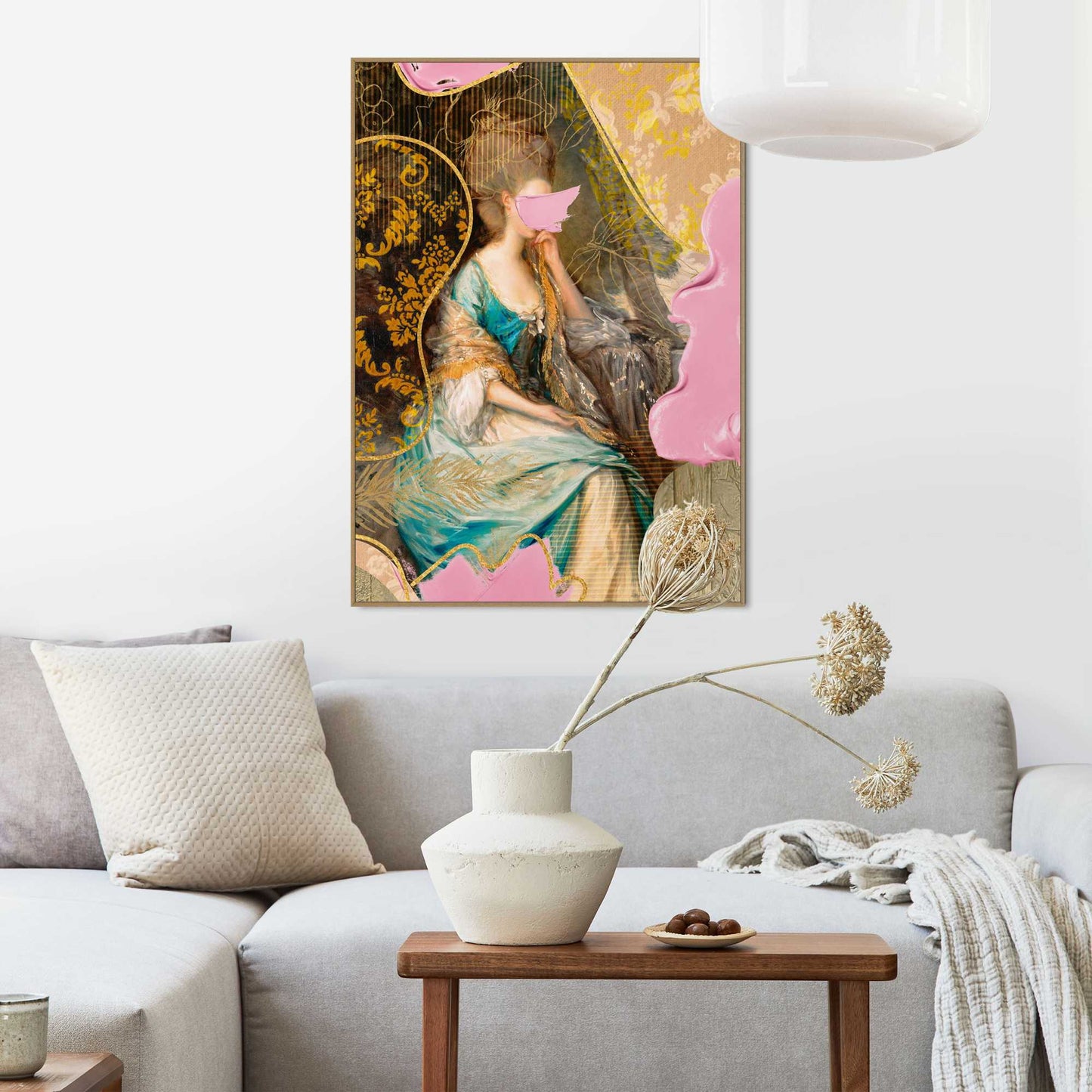 Framed Poster Dressed Lady 70x50