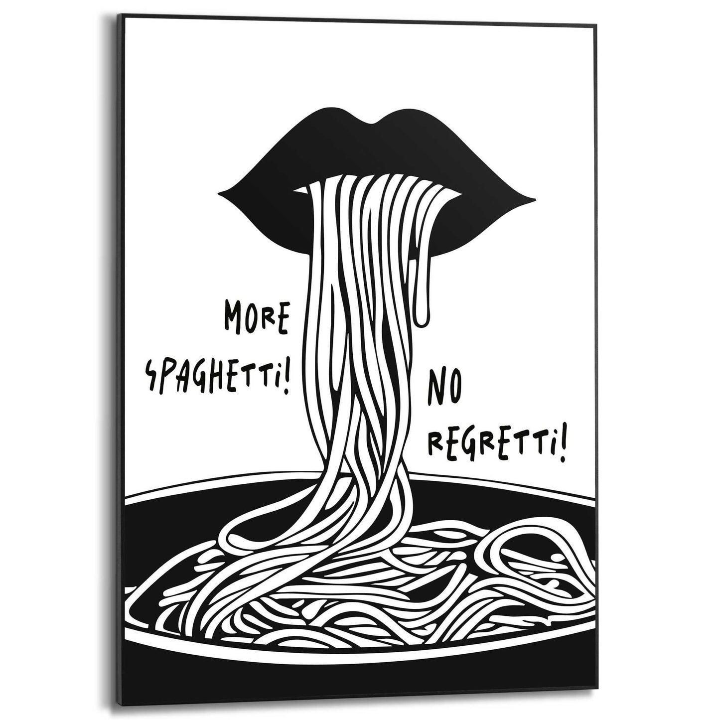 Framed Poster Spaghetti Regretti 70x50