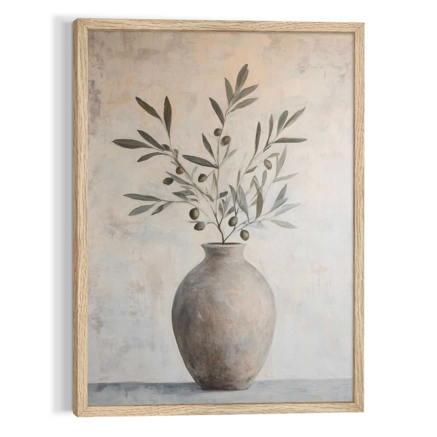 Framed Art Box Olive Branch 70x50