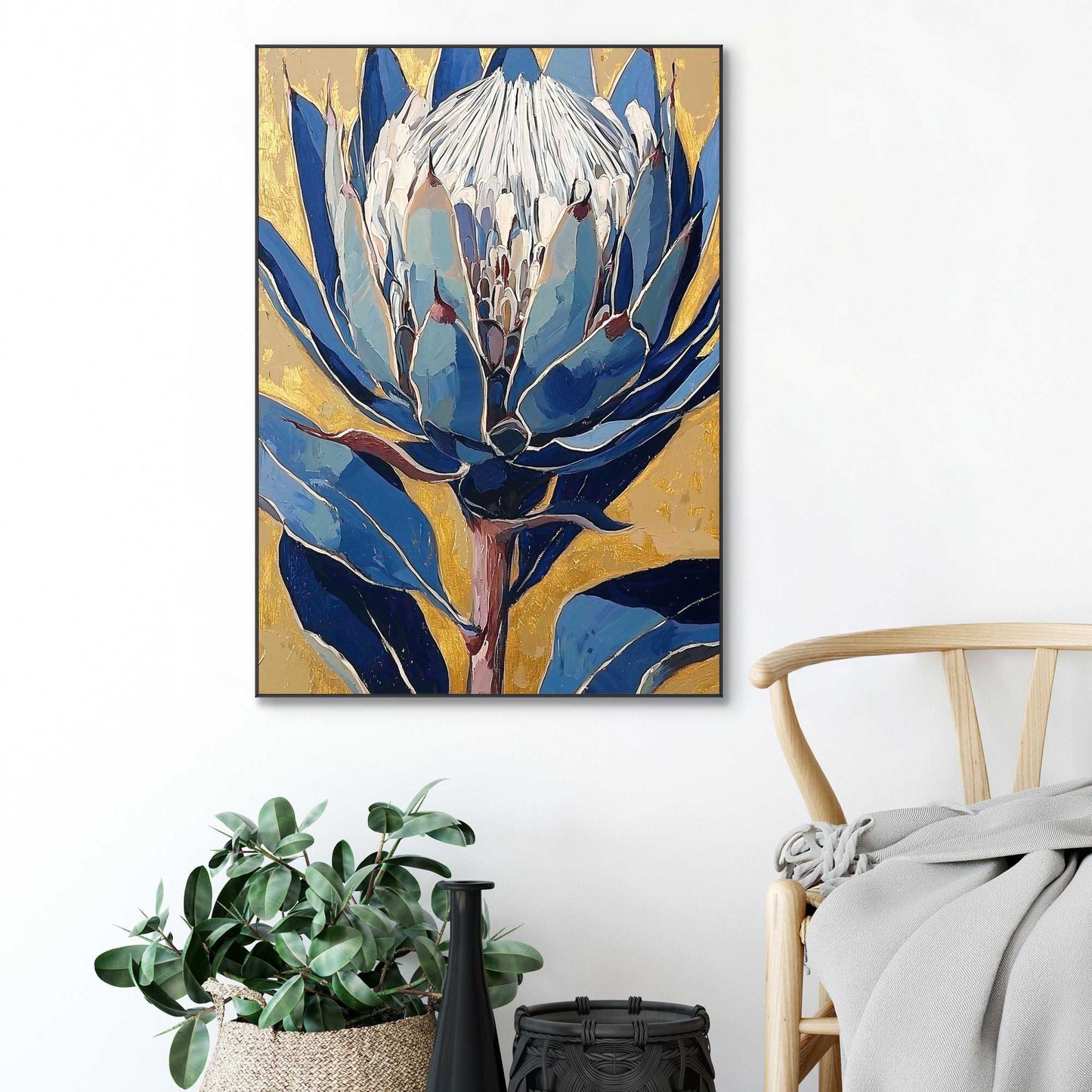 Framed Poster Glamour Flower 70x50