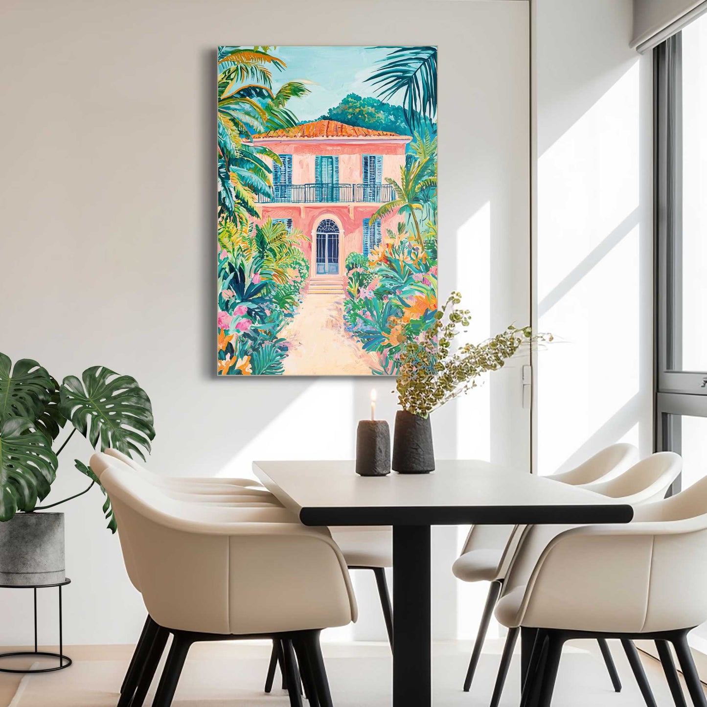 Wall Art Panel Paradise Villa 90x60