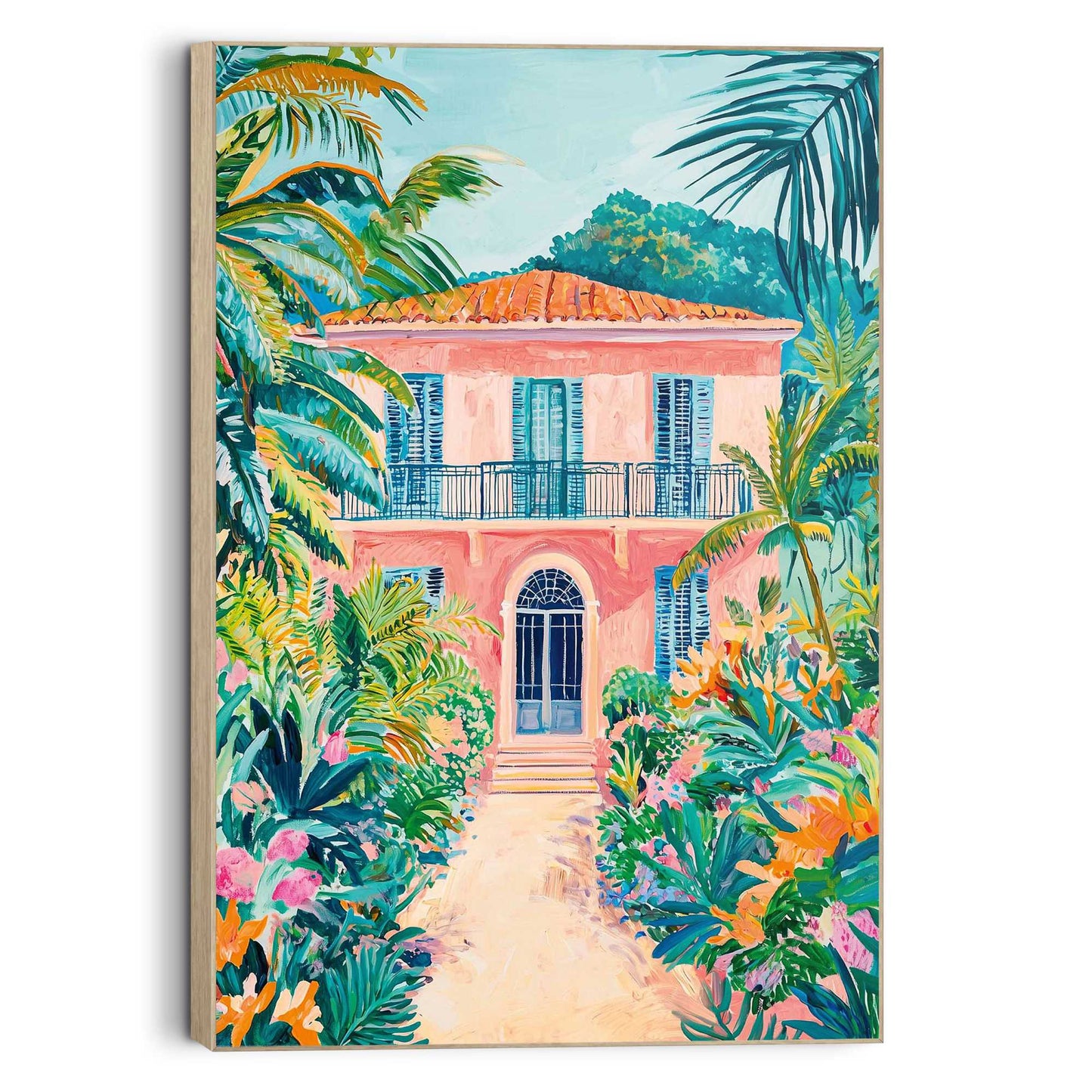 Wall Art Panel Paradise Villa 90x60