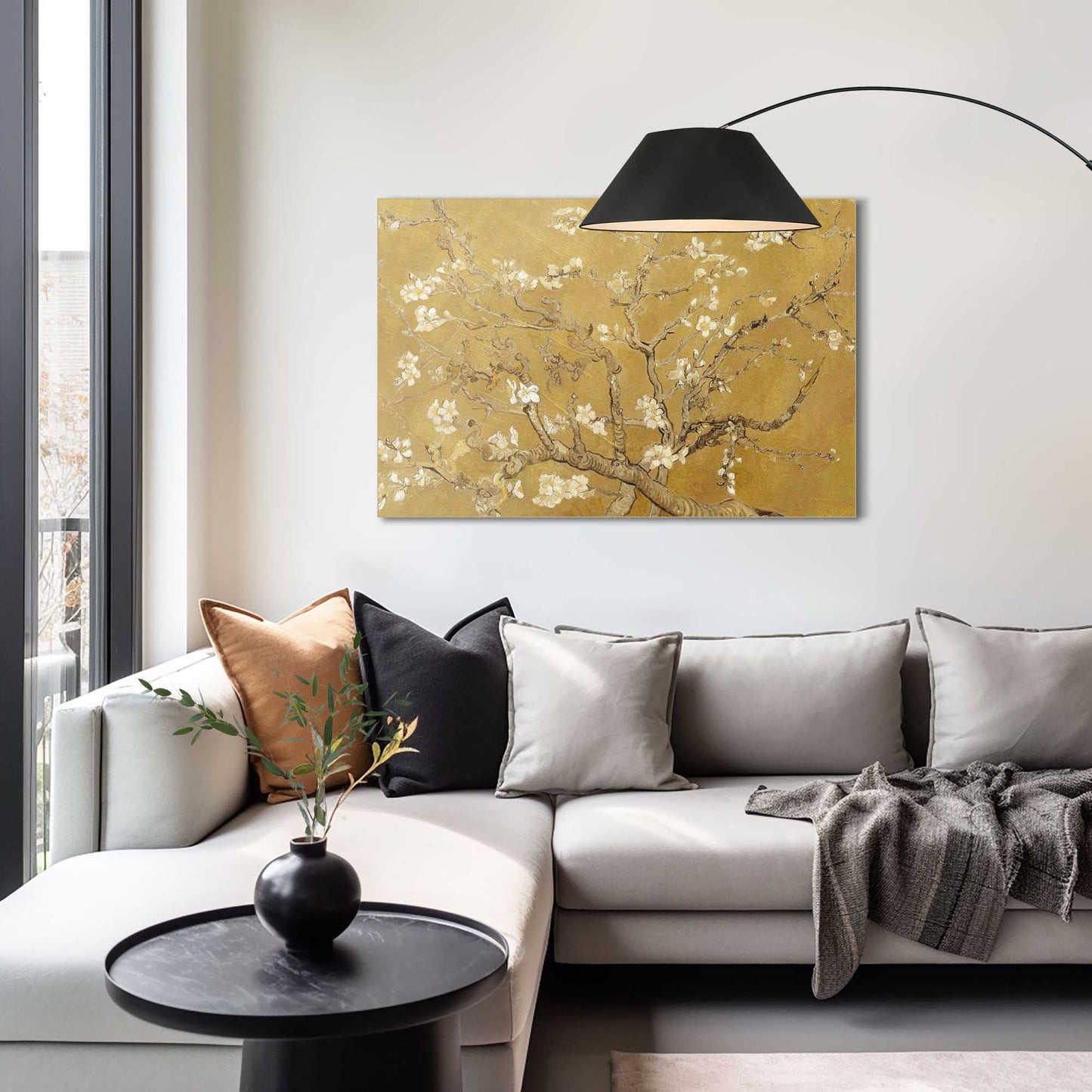 Wall Art Panel Van Gogh - almondblossom gold 60x90
