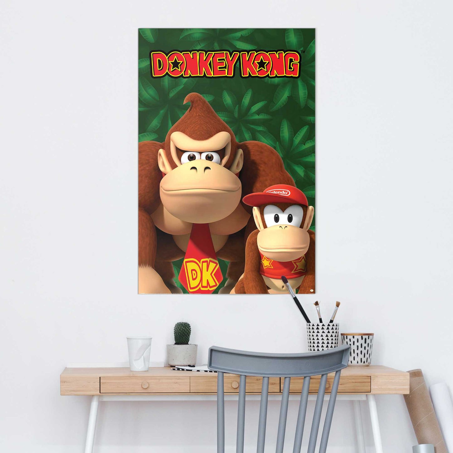 Wall Art Panel Nintendo - Donkey Kong and Diddy Kong 90x60