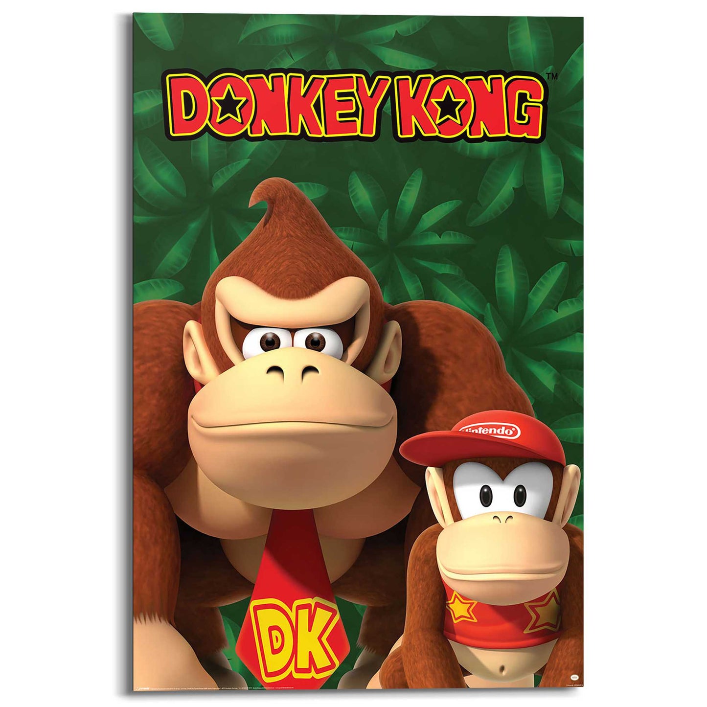 Wall Art Panel Nintendo - Donkey Kong and Diddy Kong 90x60