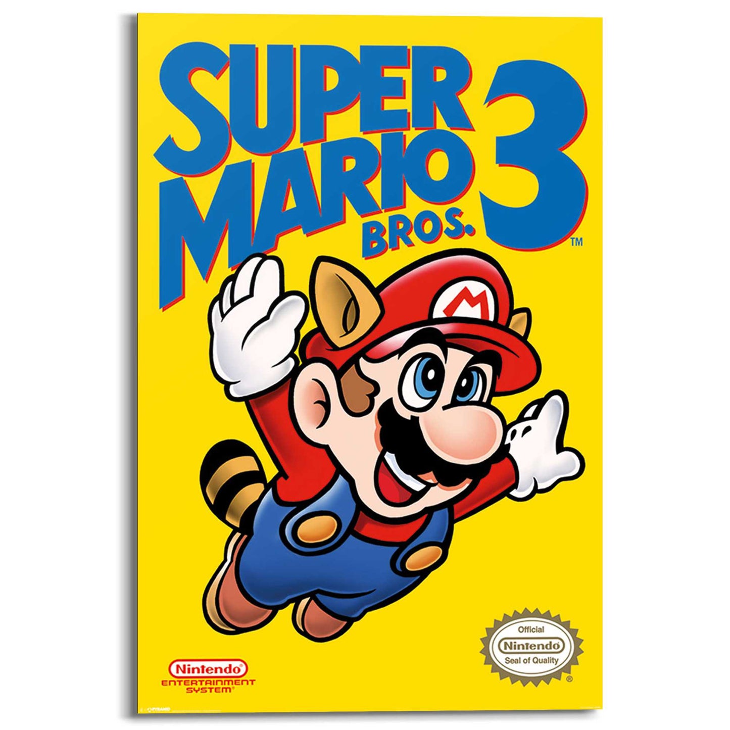 Wall Art Panel Super Mario Bros 3 - NES cover 90x60