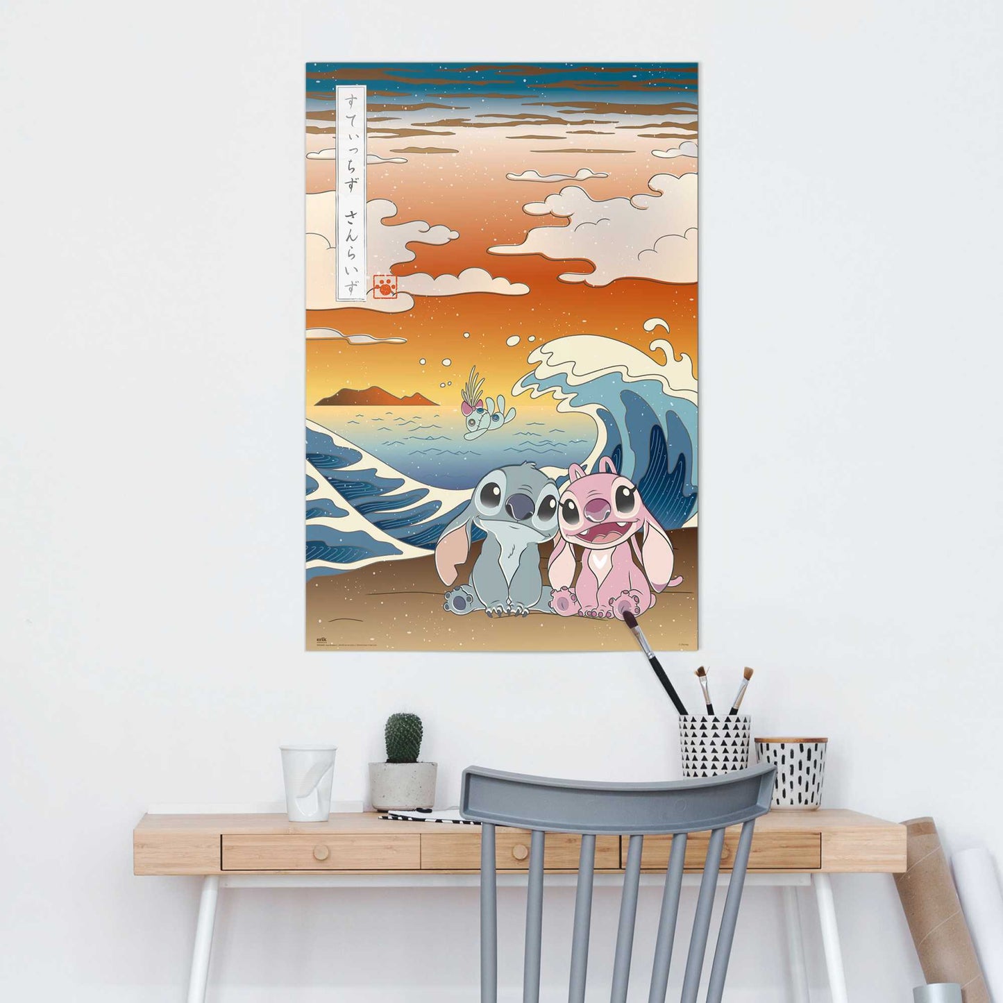Wall Art Panel Disney Stitch - Japan 90x60