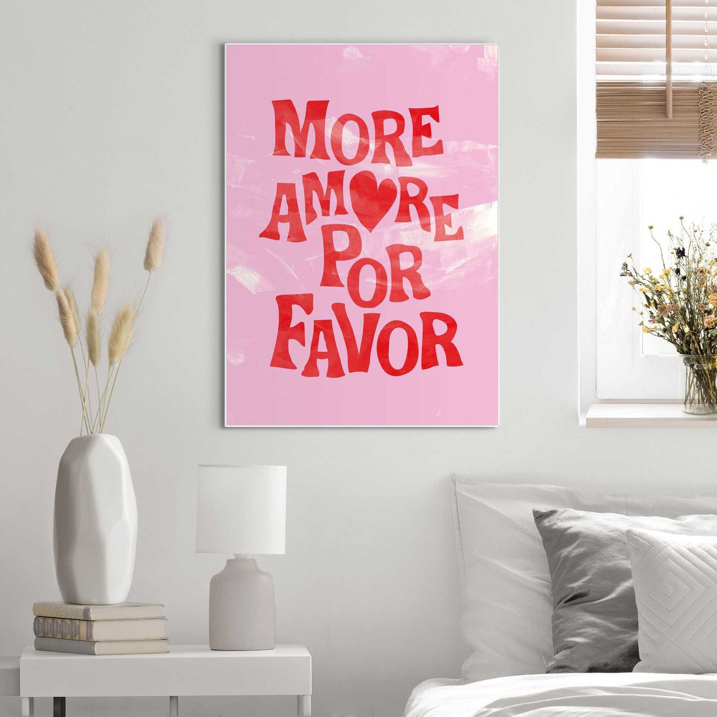 Framed Poster More amore 70x50
