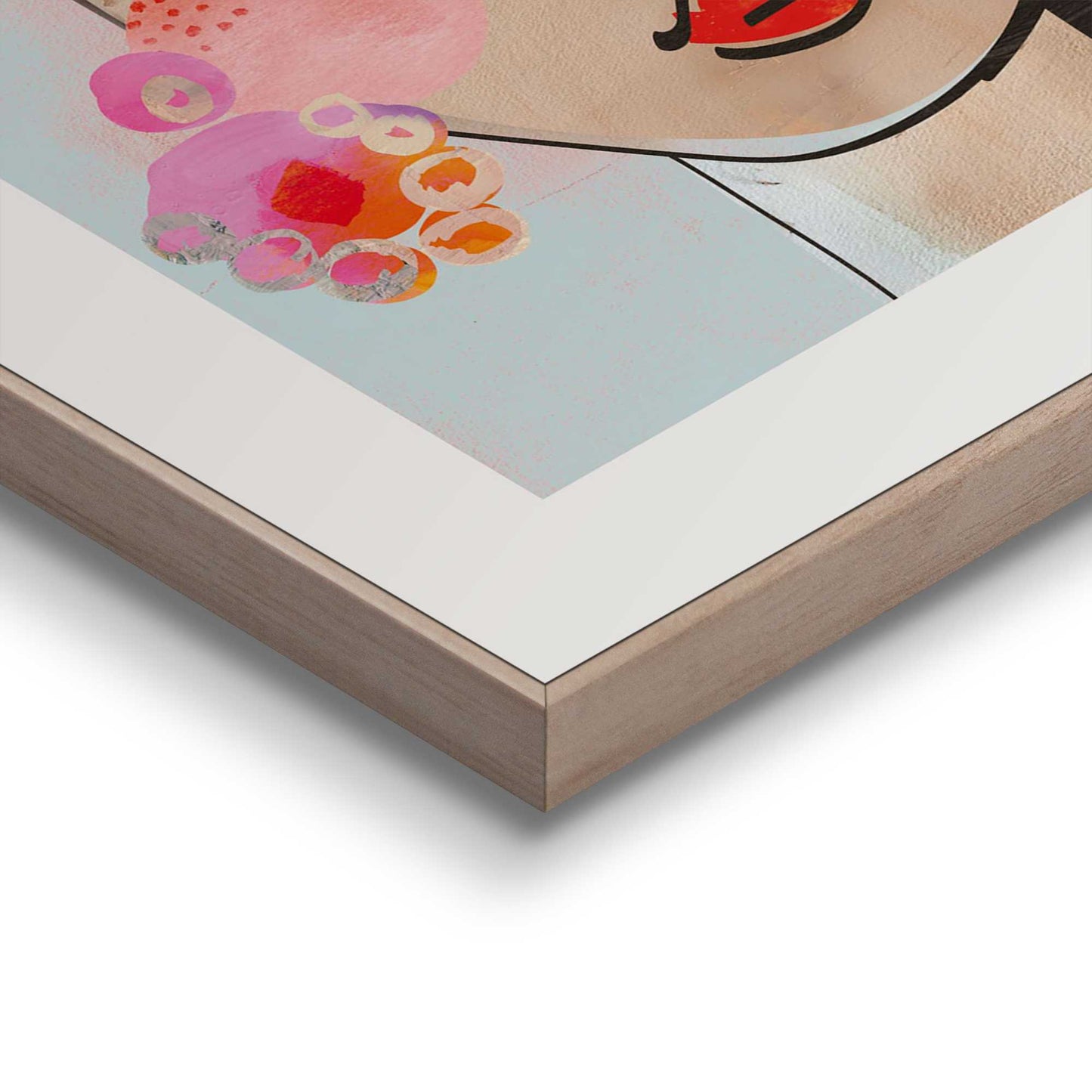 Framed Poster Colourful Flower Set 50x40