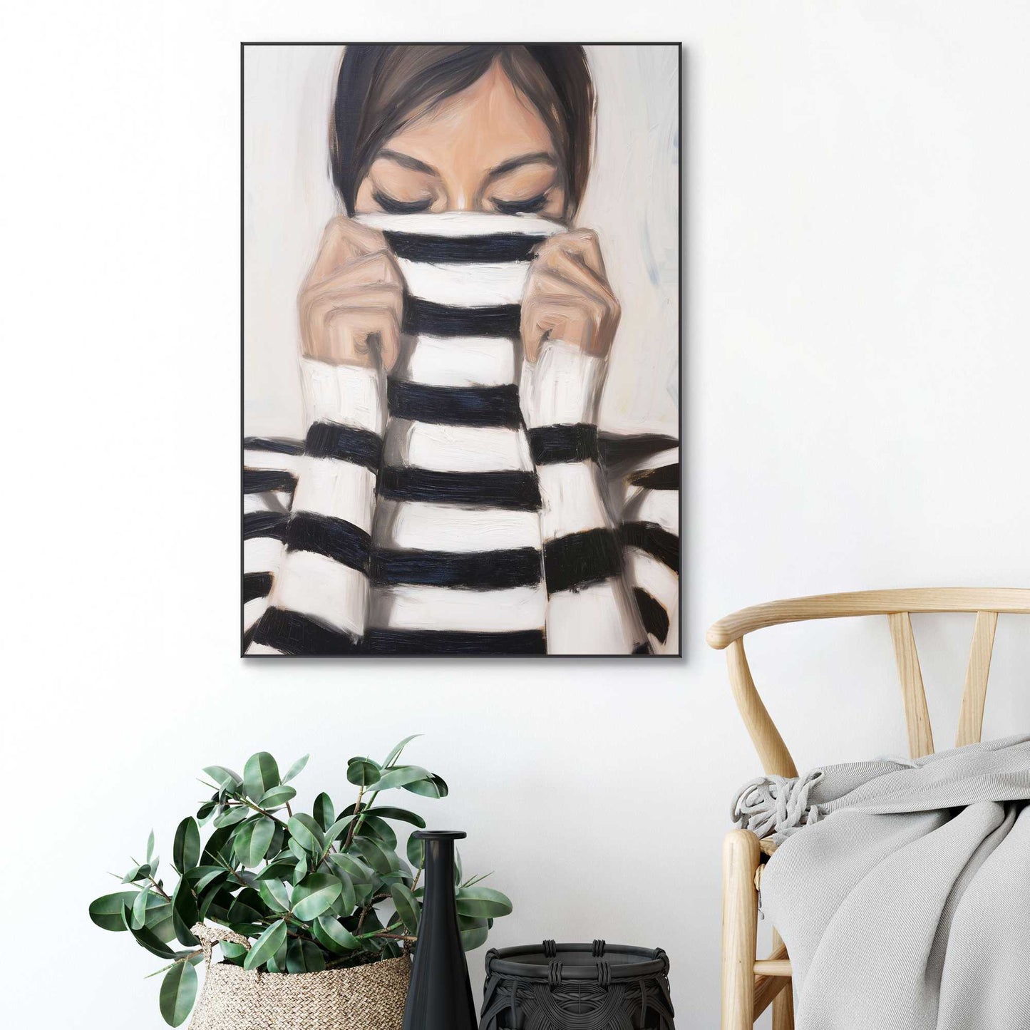 Framed Poster Hiding 70x50
