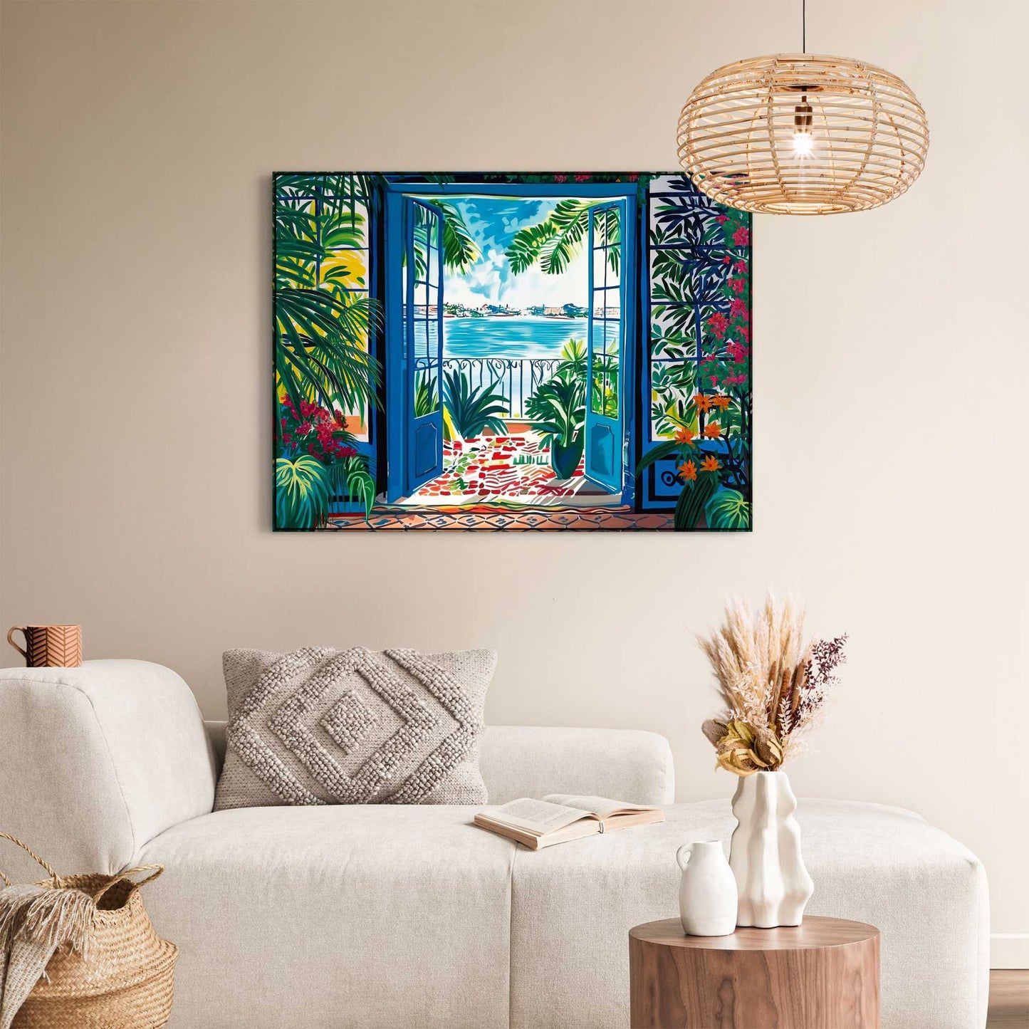 Canvas Seaview from the balcony 60x80