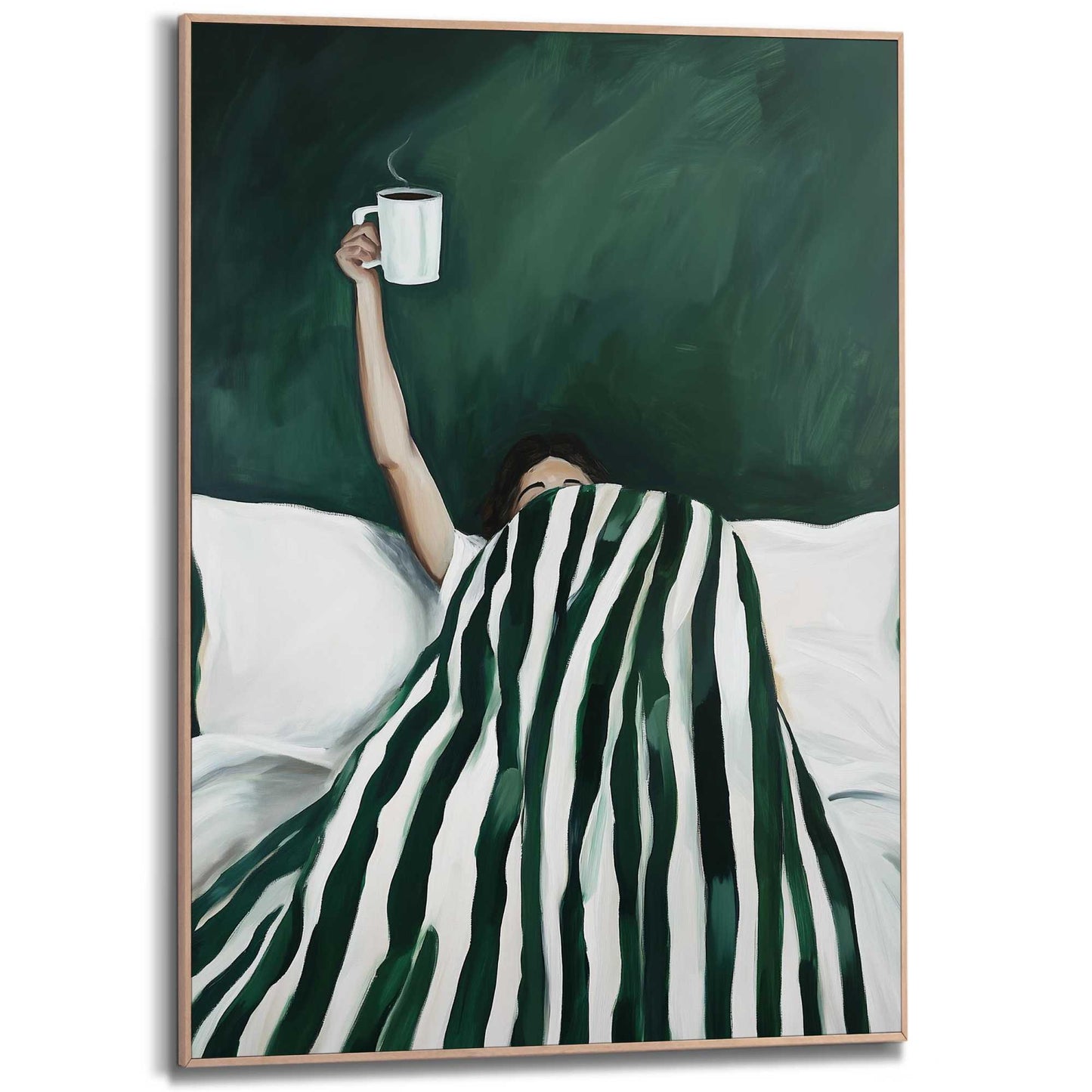 Framed Poster Coffee in bed 70x50