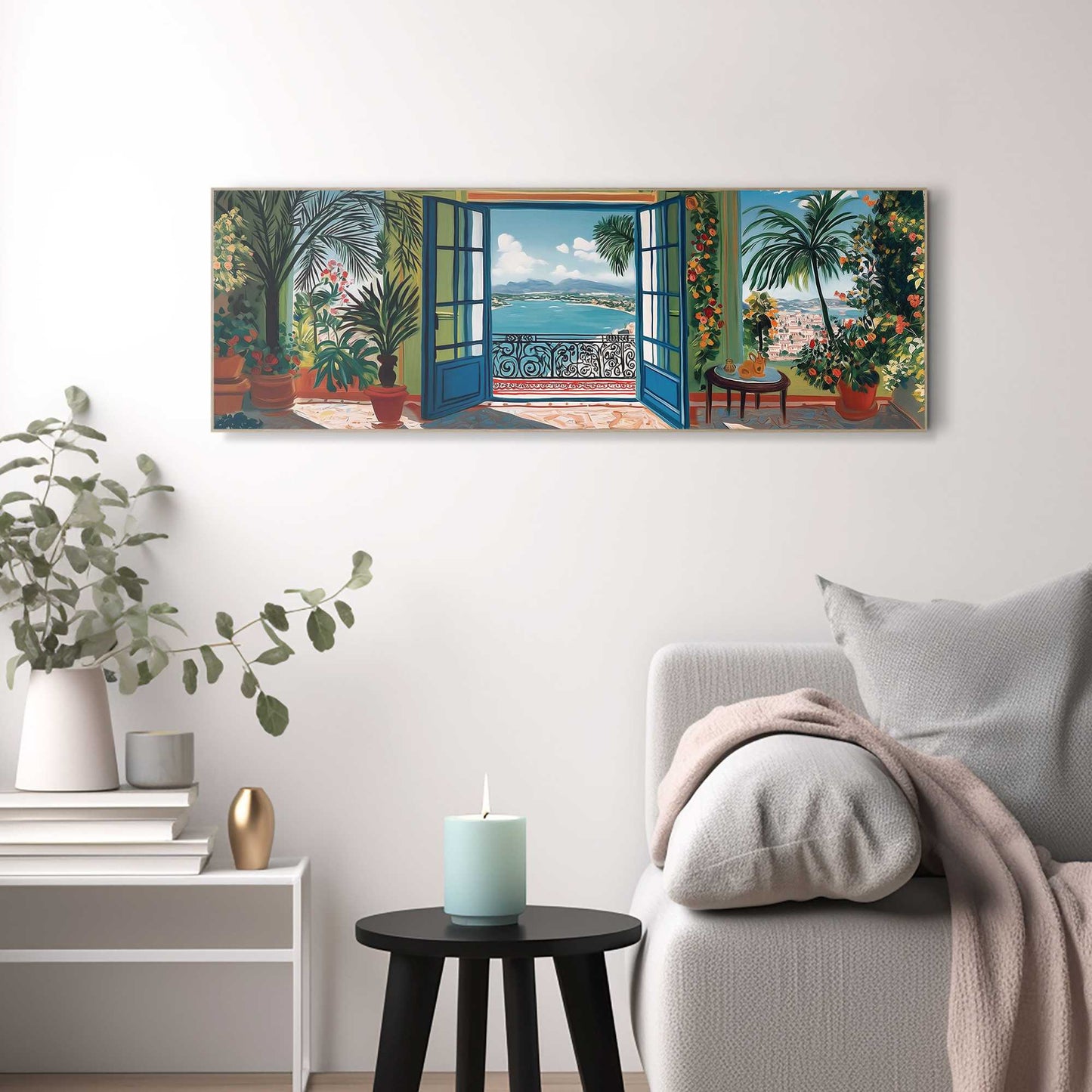 Wall Art Panel Balcony view 30x90