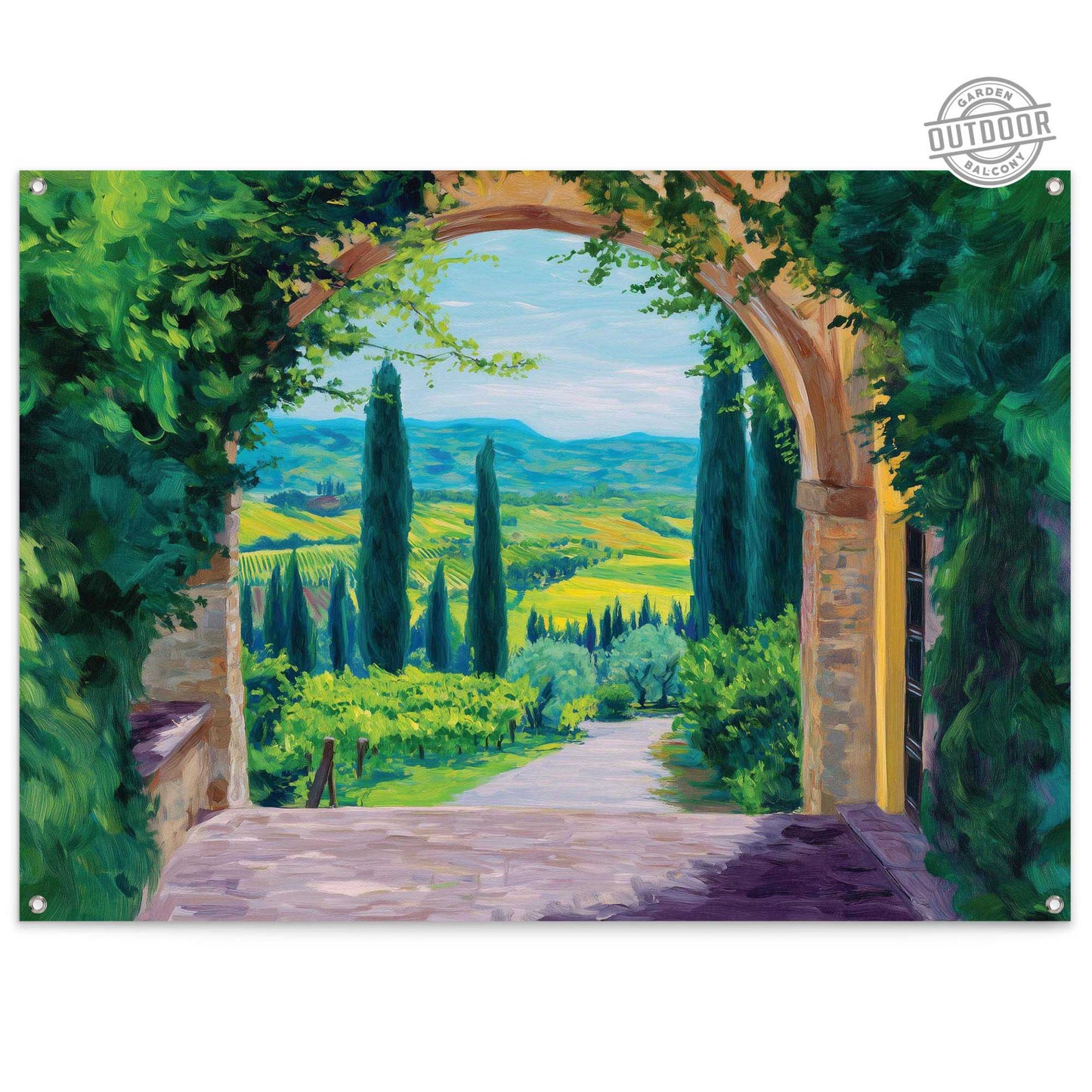 Outdoor Art Gateway to Tuscany 70x100