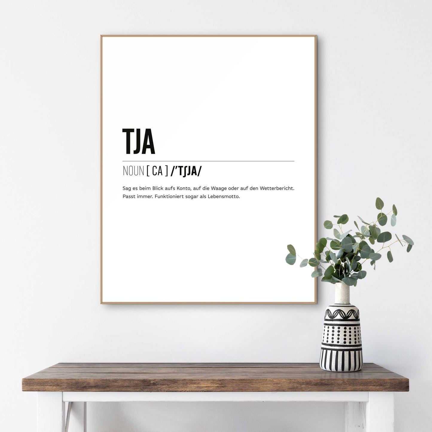 Framed Poster Tja 50x40