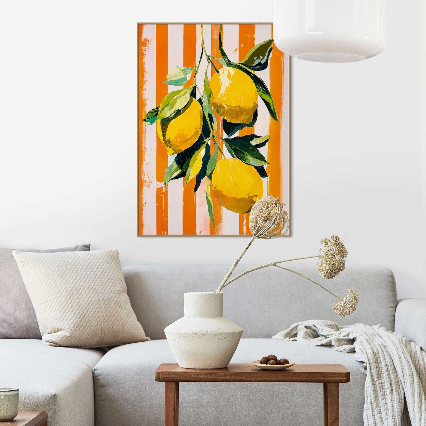 Framed Poster Lemons 70x50