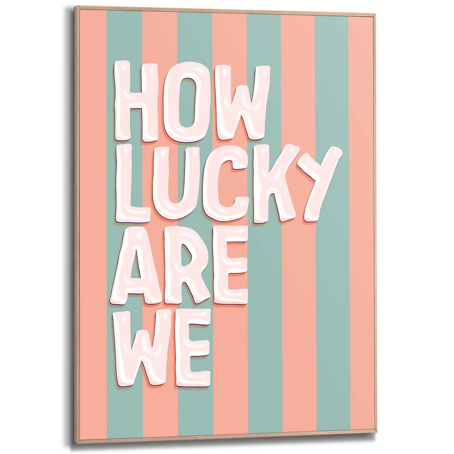 Framed Poster Lucky people 70x50
