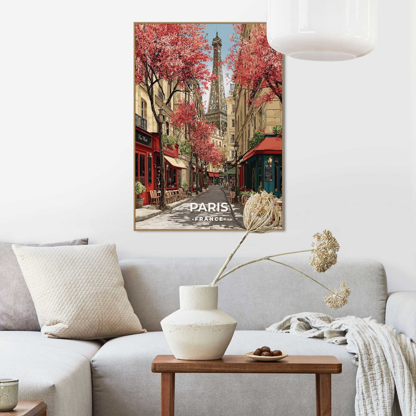 Framed Poster Spring in Paris 70x50