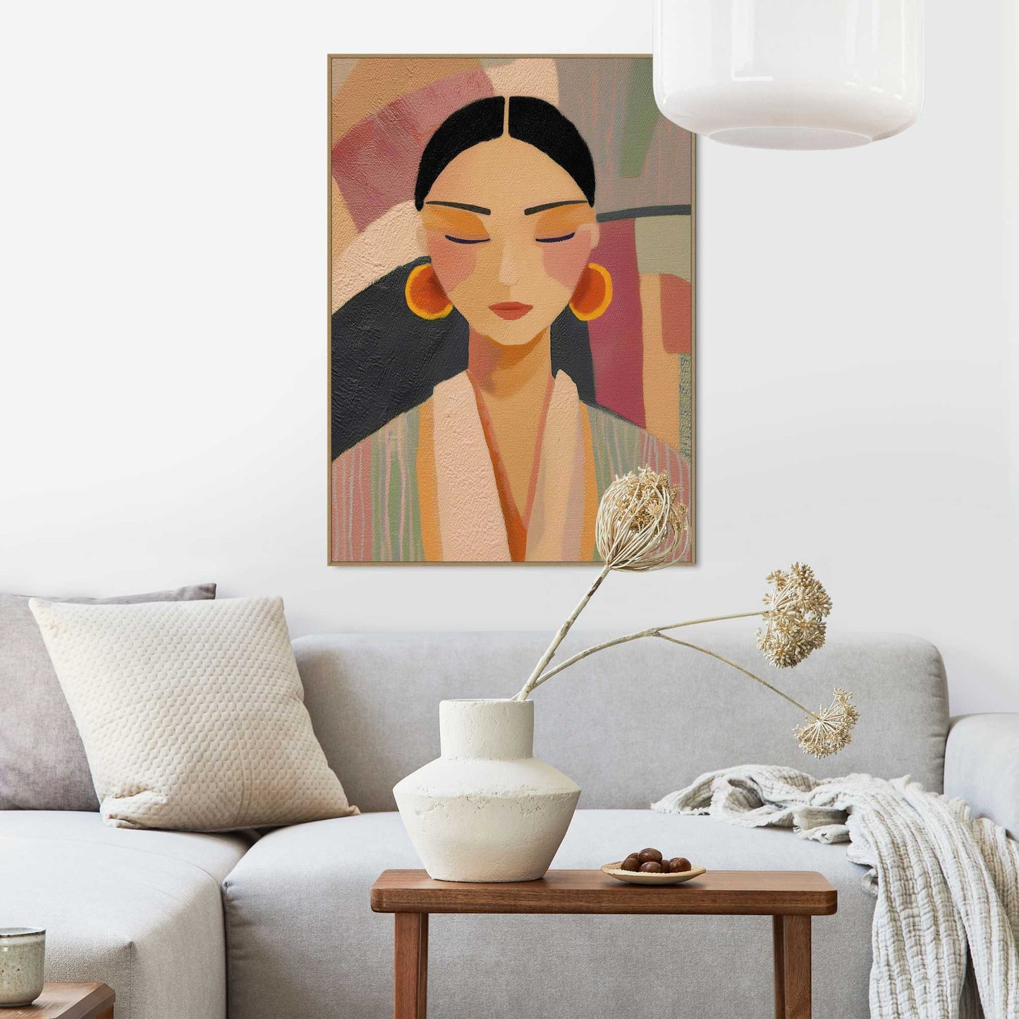 Framed Poster Abstact portait 70x50