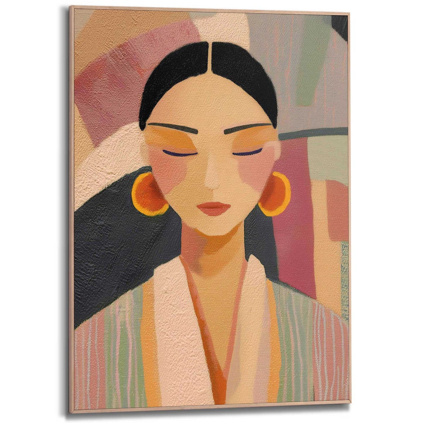 Framed Poster Abstact portait 70x50