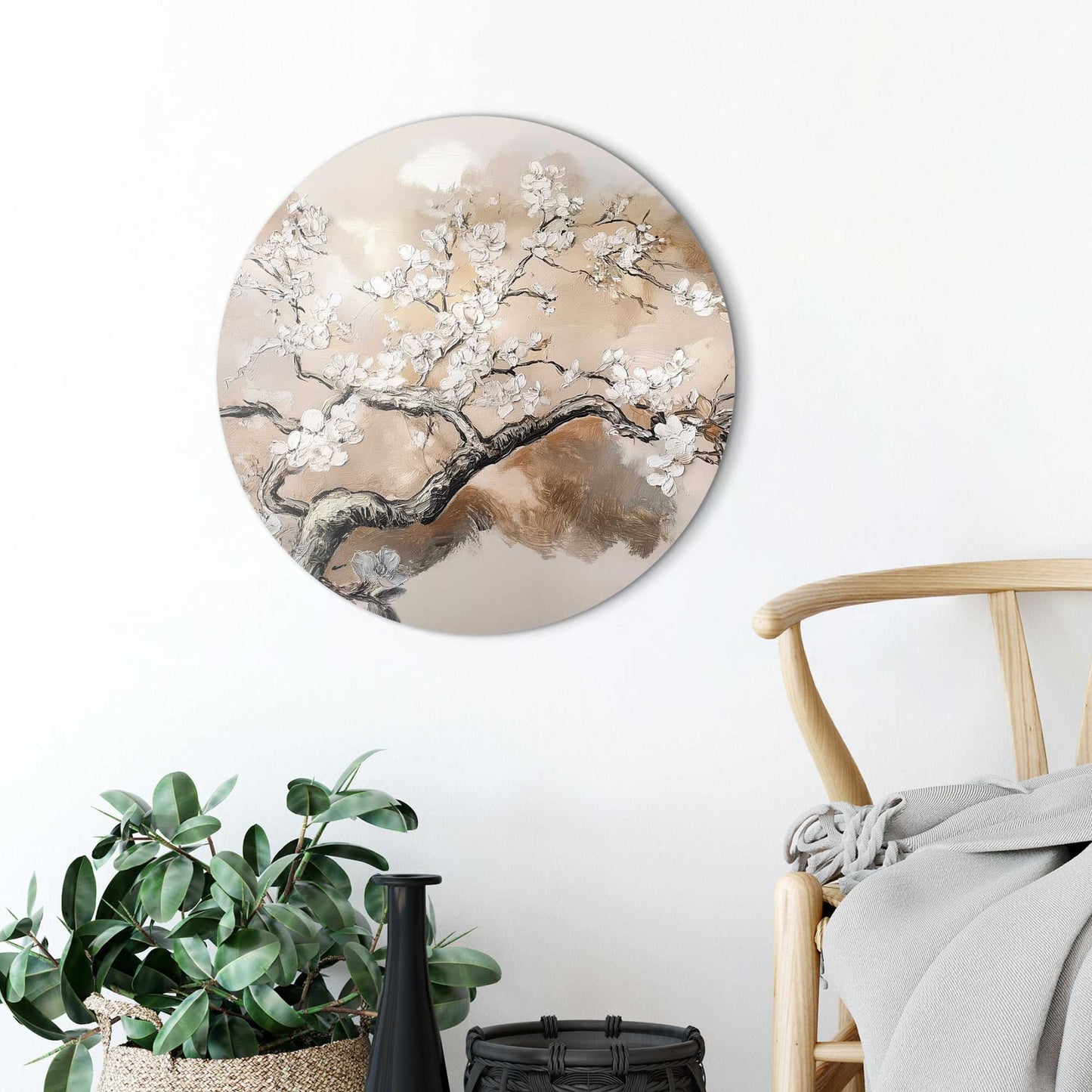 Circle Art Soft blossom 50x50