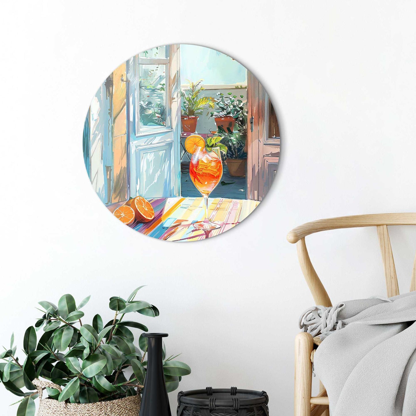 Circle Art Sunshine & spritz 50x50