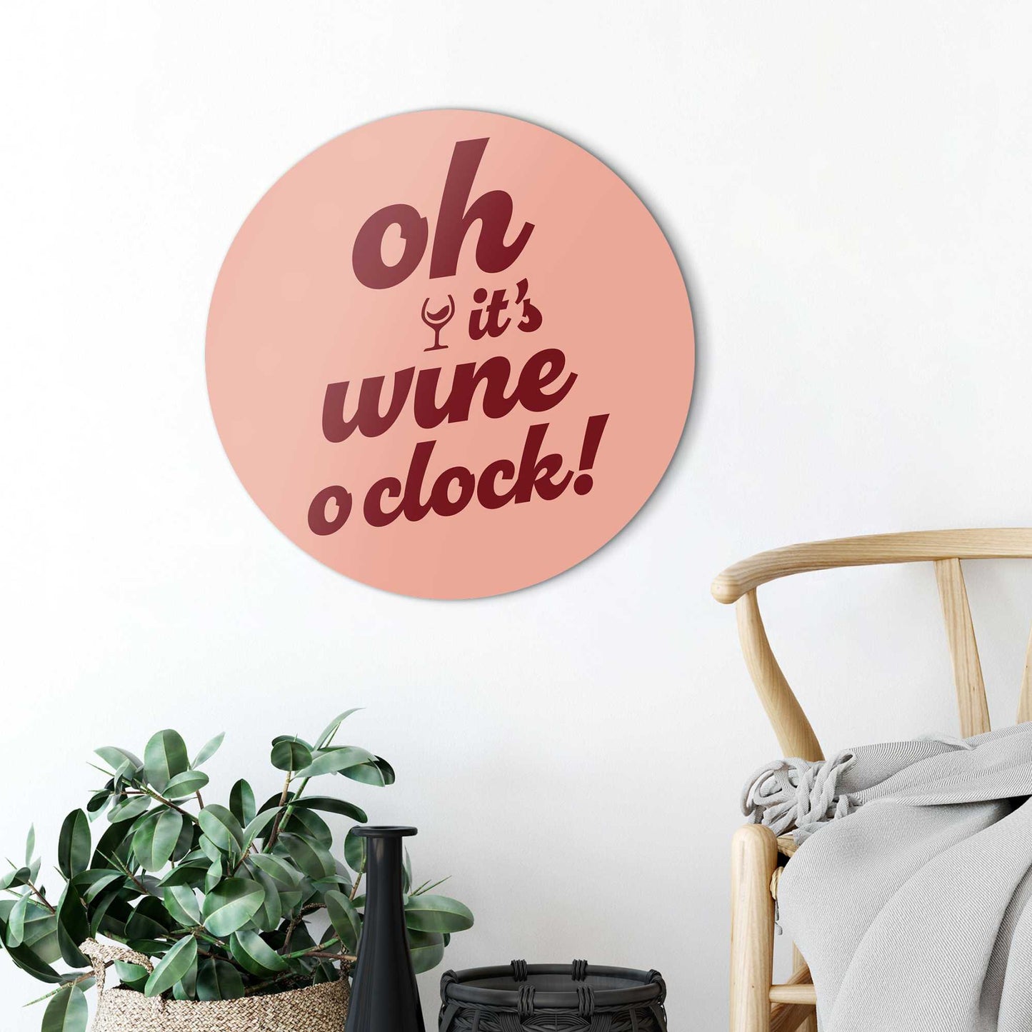 Circle Art Wine o'clock 50x50