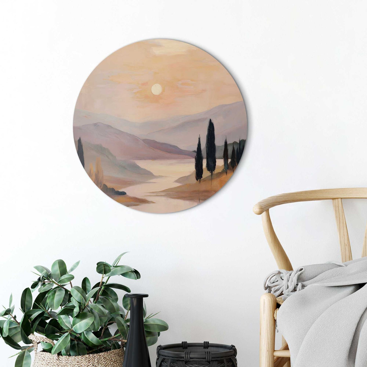 Circle Art Pastel horizon 50x50