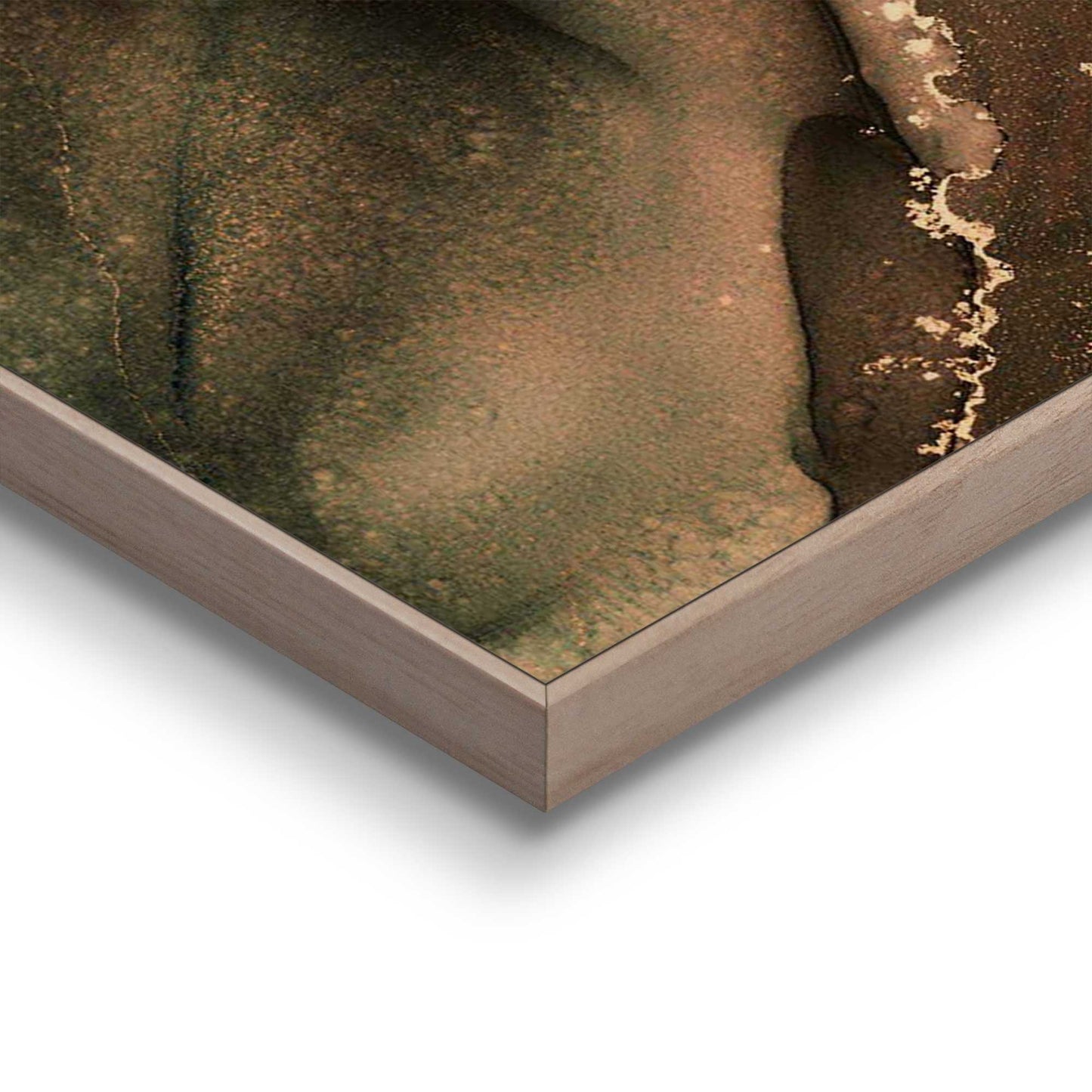 Framed Poster Bronze marble 70x50