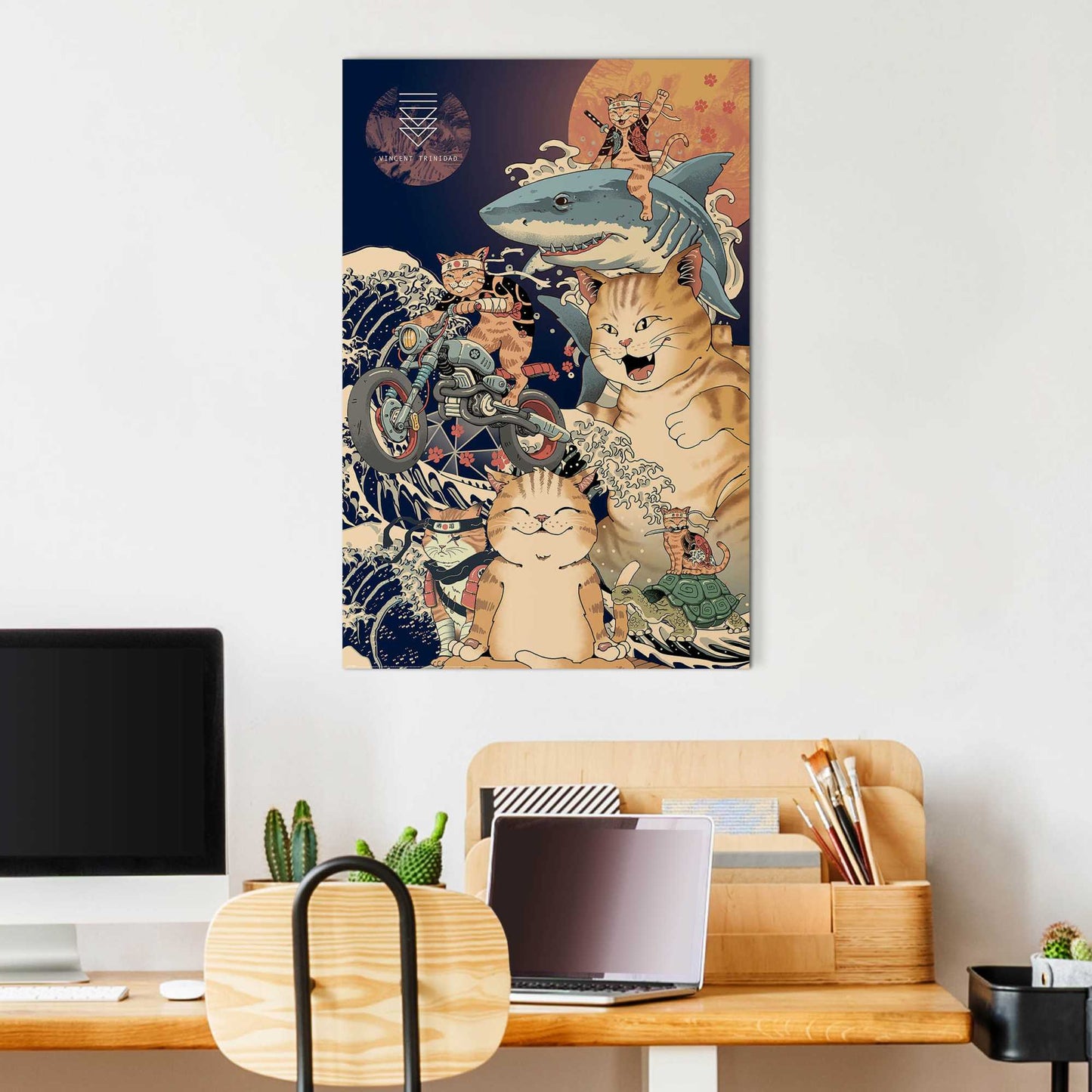 Wall Art Panel Catana montage from Vincent Trinidad 90x60