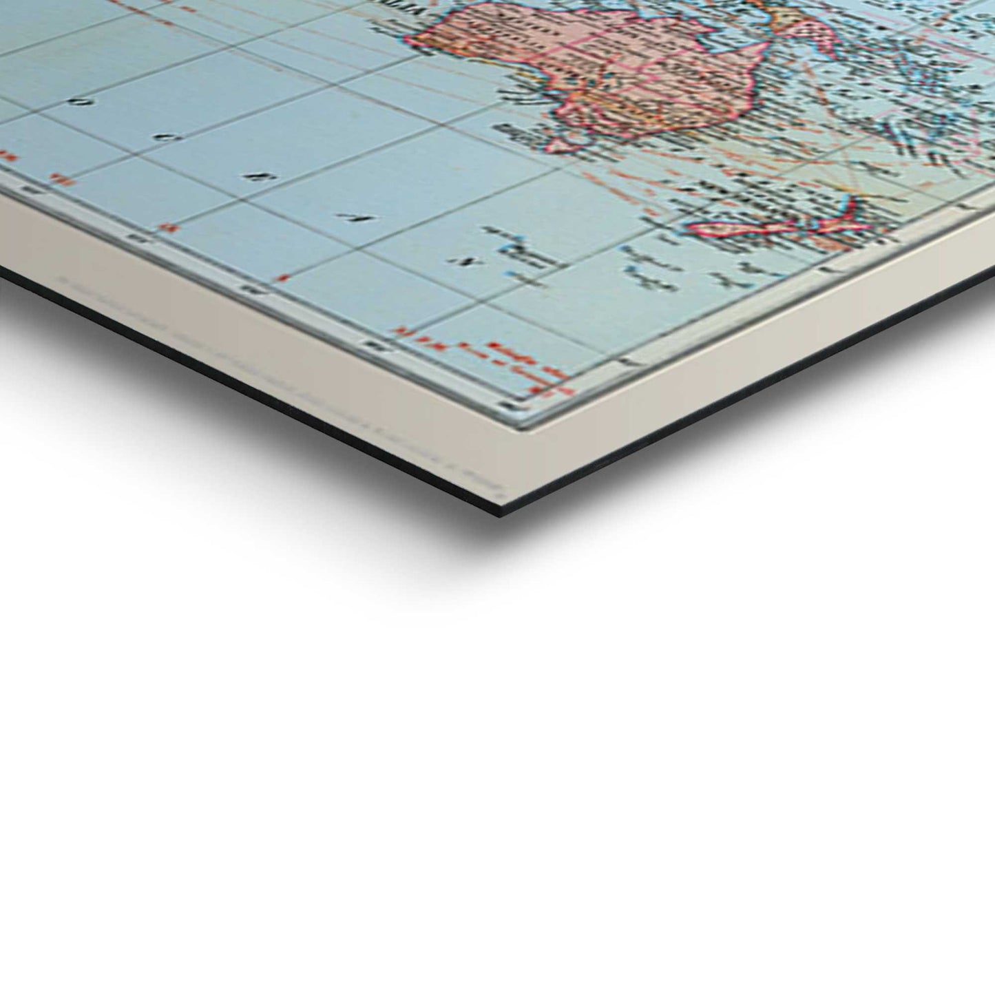 Wall Art Panel Stanfords general world map 60x90