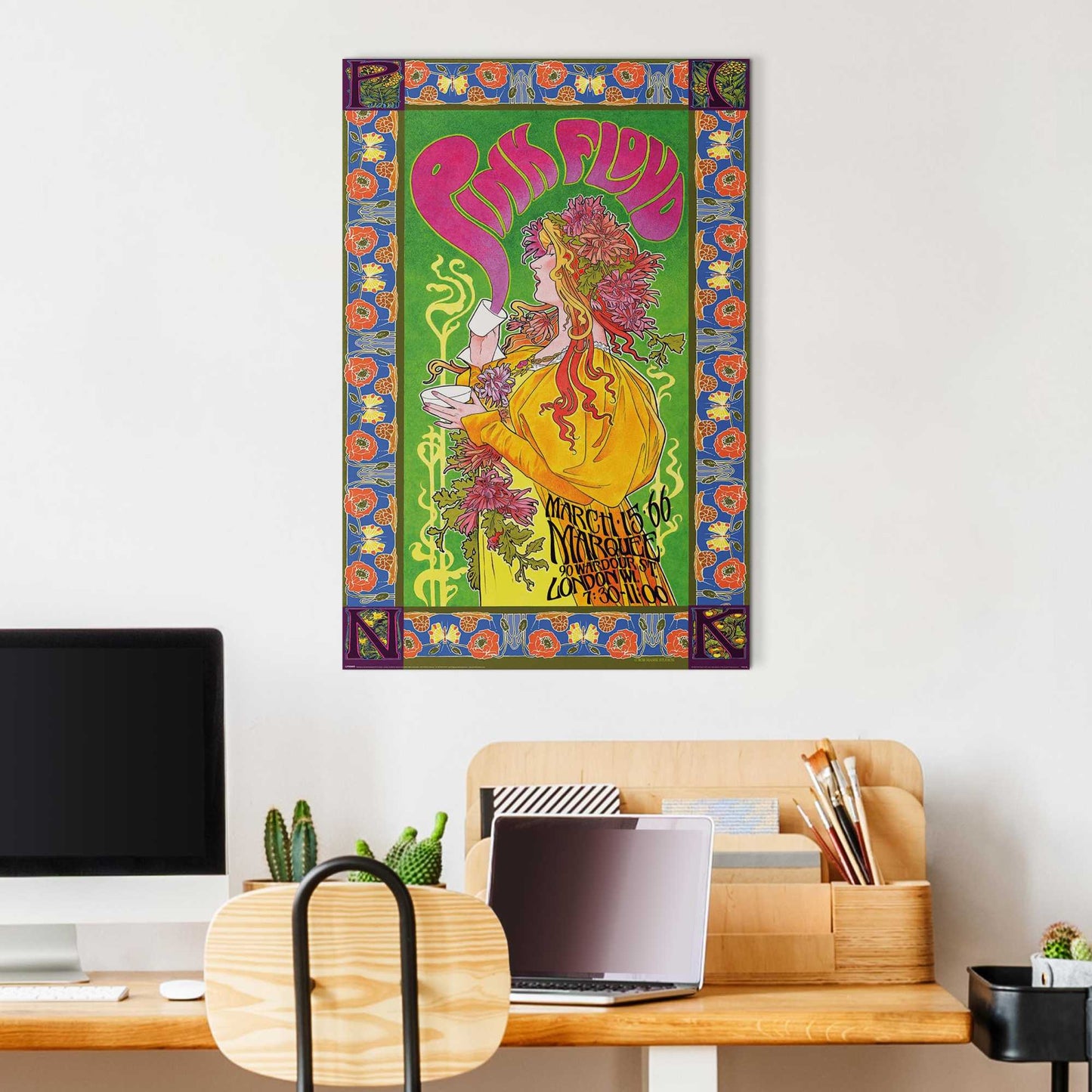 Wall Art Panel Prink Floys Marquee 90x60