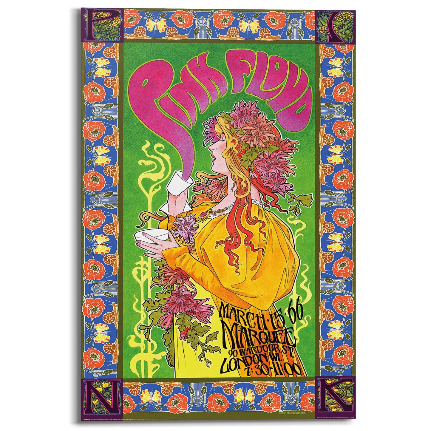 Wall Art Panel Prink Floys Marquee 90x60