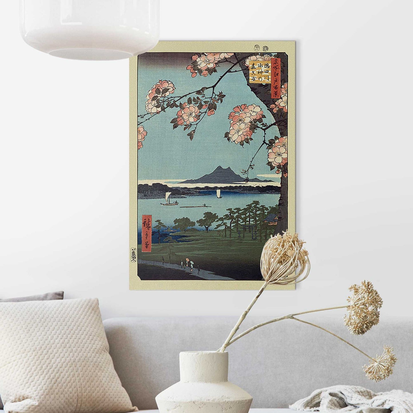 Wall Art Panel Masaki and Suijin grove from Hiroshige 90x60