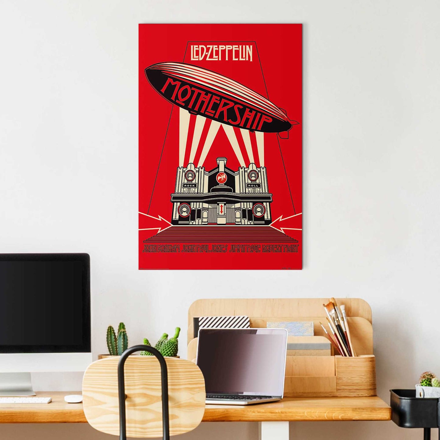 Wall Art Panel Led Zeppelin mothership 90x60